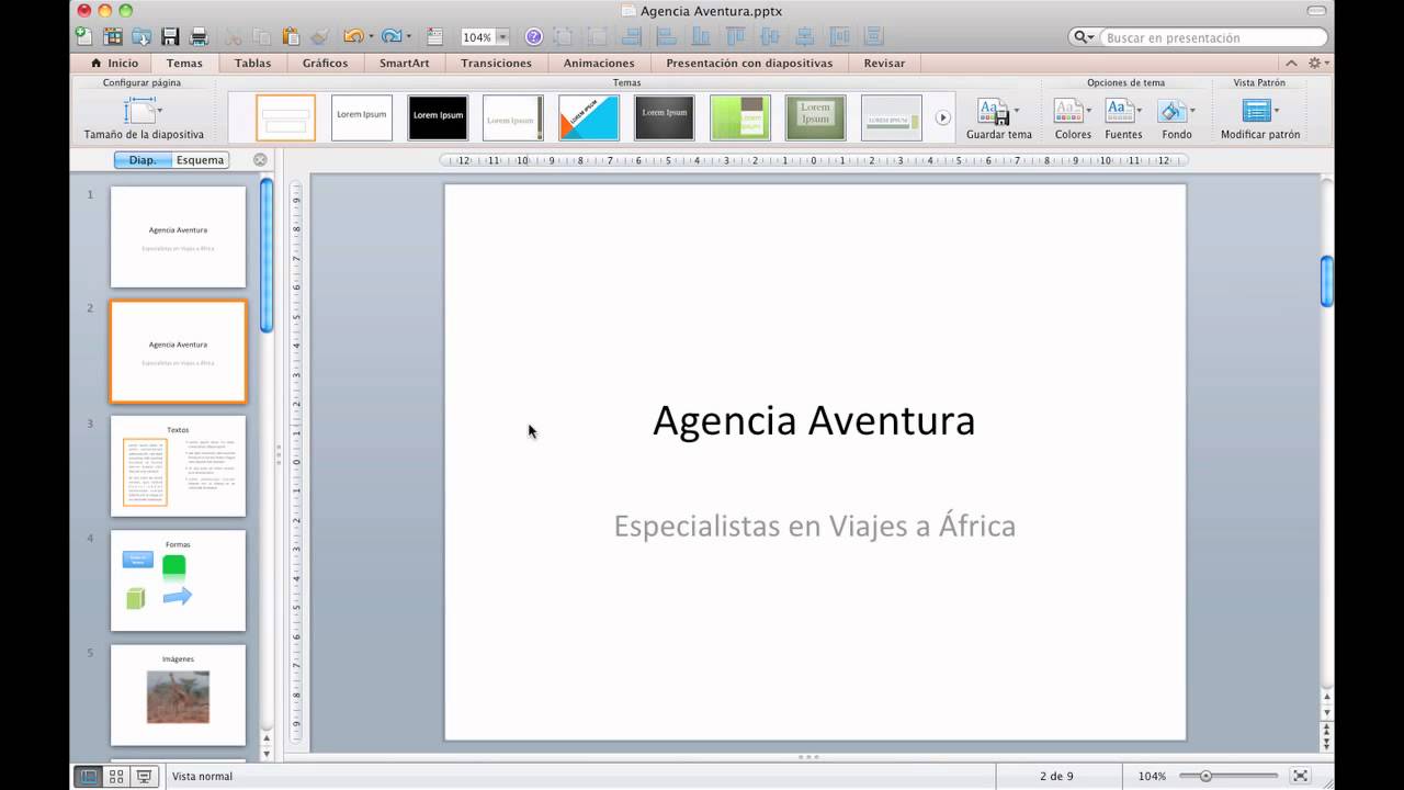 PowerPoint para Mac Insertar video de YouTube